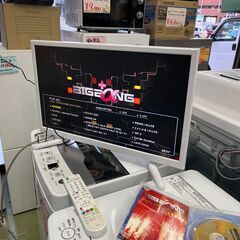 【リサイクルショップ ピカソ 小松原】🎉📺DVD内蔵 24V型液晶テレビ✨ホワイトでおしゃれ！【2018年製／LVDJ-2403-WH】✨★9125★の画像