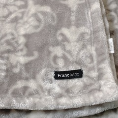 francfranc ダマスク柄 毛布 ダブルの画像