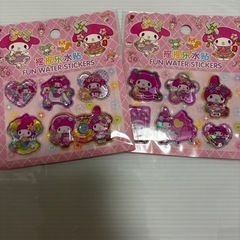 クロミ💜マイメロ🩷スティッチなどのキラキラ✨入りウォーターシール『新作』の画像