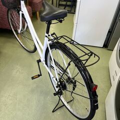 【リサイクルショップ ピカソ 小松原】🚲✨【美品‼️あさひ 27インチ軽快車】スタイリッシュホワイト✨1年使用✨★7997★の画像