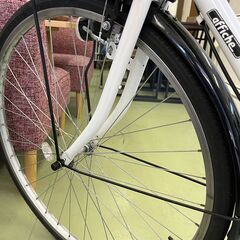 【リサイクルショップ ピカソ 小松原】🚲✨【美品‼️あさひ 27インチ軽快車】スタイリッシュホワイト✨1年使用✨★7997★の画像