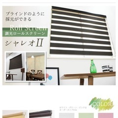 調光ロールスクリーン　ベージュの画像