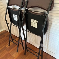 折りたたみチェア2脚　ニトリの画像