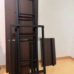 ニトリ　　システムデスク　チャコールの画像