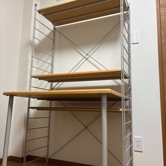 机 デスク 段の高さ調整可の画像