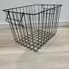 【美品】ワイヤーバスケット（ブラック）4個セットの画像