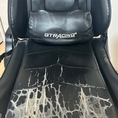 🎮【無料・中古品】GTRACING ゲーミングチェア（ボロボロ・部品取りなどに）の画像