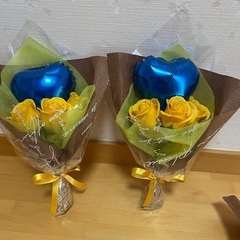 バルーン　シャボンフラワーミニ花束の画像