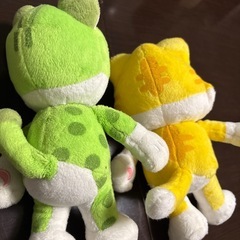 ぬいぐるみ　ネコマリオとネコルイージの画像