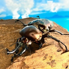 魅惑の琥珀色💋特大級の親ニジイロクワガタ　幼虫の画像