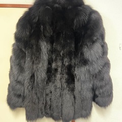 サガフォックス　ブラックファーコート 毛皮 コート ROYAL Belle Vison 9号の画像
