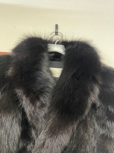 サガフォックス　ブラックファーコート  Belle Vison 9号 サガフォックス ブラックファーコート 毛皮 コート ショップ belle