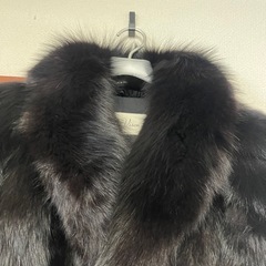 サガフォックス　ブラックファーコート 毛皮 コート ROYAL Belle Vison 9号の画像