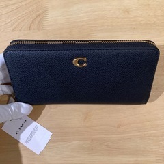 コーチ　アコーディオンブラック長財布I①【新品未使用】の画像