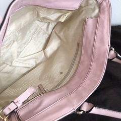 M【中古品】ケイトスペード KATE SPADE トートバッグ ショルダーバッグ 2WAY カウレザー 牛皮 ピンク の画像