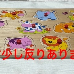 【中古】★処分直前！！★木製•型はめ•動物パズルの画像