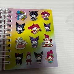 マイメロメモ帳シール2シート付きの画像