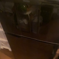 【最新価格】ハイアール冷蔵庫JR-N100C ブラック　取りに来てくれる方のみの画像