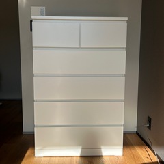 【決まりました】IKEA マルム チェスト 洋タンス　5段　引き出し6つの画像