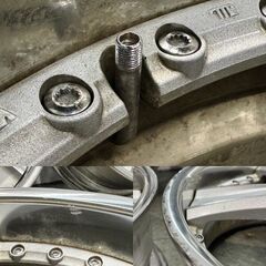 Weds MAVERICK 005S CURLフランジ ウェッズ マーヴェリック/マーベリック 19インチ 4本 7.5J5HPCD114.3+38 アルファード等　(MHB638)クレジットカード QRコード決済可能の画像