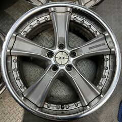 Weds MAVERICK 005S CURLフランジ ウェッズ マーヴェリック/マーベリック 19インチ 4本 7.5J5HPCD114.3+38 アルファード等　(MHB638)クレジットカード QRコード決済可能の画像