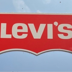 LEVI'S リーバイス  ロゴ入り ミラー 鏡 レトロの画像