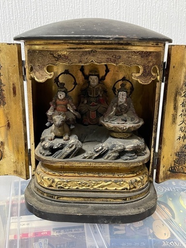 妙見菩薩・鬼子母神・稲荷神・厨子・日蓮宗 アウトレット 妙見菩薩