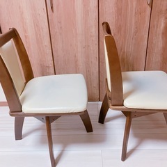 【急募】 回転式ダイニングチェア　2脚　椅子の画像