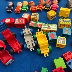 デュプロどうぶつえん＋バットマン生産終了＋アンパンマン消防車・ブルドーザー・SLの画像