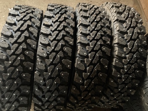 売約 バックオーダー可能です。YOKOHAMA ジオランダー スパイクタイヤ 最強トラックピン 185/85R16 4本 ジオランダーM/T ノーマルジムニー装着可能