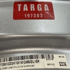 WSP Italy 社外ホイール 18インチ 4本 8J5HPCD112+32 球面ナット audi純正キャップ audi/A5/A5スポーツバック等　(MHZ862)クレジットカード QRコード決済可能の画像