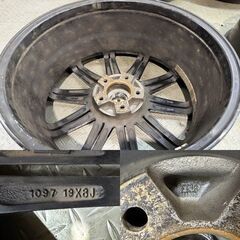 Deep Impact ディープ インパクト 社外ホイール 19インチ 4本 8J5HPCD114.3+38 ブラポリ アルファード ヴェルファイア ハリアー等 (MHZ863)クレジットカード QRコード決済可能の画像