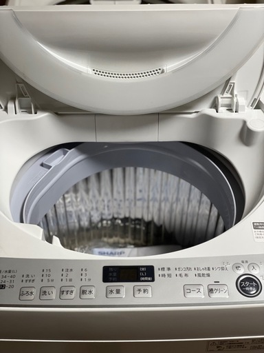送料・設置込み可　洗濯機　7kg SHARP 2021年【分解クリーニング済み】