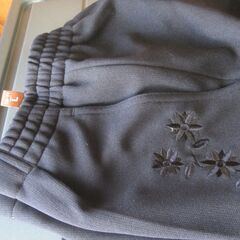 未使用　女性用　春秋パンツ （紺） Lサイズ　ウエスト69～77cm　ポリエステル100％　タグ付　【ペットはいません】の画像