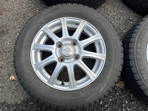 スタッドレスタイヤアルミホイールセット4本 155/65R13 73Q