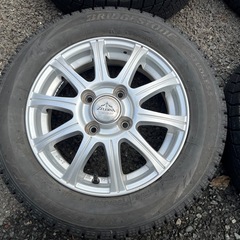 スタッドレスタイヤアルミホイールセット４本 155/65R13 73Q ブリヂストンBS ブリザックVRX 13インチホイール付の画像