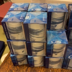 ピュアブルー　グラス　湯呑み　３０個の画像