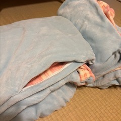 無料ミルクフリースの寝具セット（ダブルサイズ）の画像