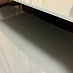 パソコンデスク ガラス天板の画像