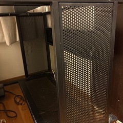 パソコンデスク ガラス天板の画像