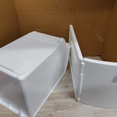 ニトリ　収納ケース Nフラッテハーフ本体+フタセット（PWH）の画像