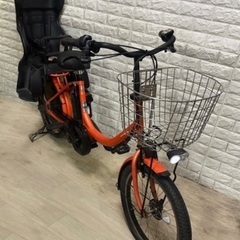バッテリー最高レベル容量🌸電動自転車　ヤマハ　パスバビー　新基準　🌼8.7Ahリチウムバッテリー🌈オレンジの画像