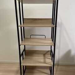 【美品】デザインラック オープンラック 収納 5段 ラック 高さ調節の画像