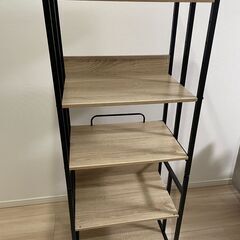 【美品】デザインラック オープンラック 収納 5段 ラック 高さ調節の画像