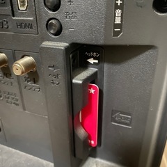 シャープテレビ　カード＆リモコン付きの画像