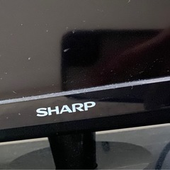 シャープテレビ　カード＆リモコン付きの画像