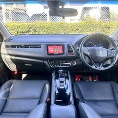 ヴェゼル 上級グレード『ハイブリッドＸ』希少フルレザーシートヒーター シティブレーキ フルセグ バックカメラ LEDライト スマートキー×2 車検9/5の画像