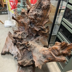 特大 天然木 流木 切り株 置物 オブジェ 幅約150cm 高さ約150cmの画像