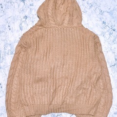 長袖ニット チャックパーカー(2)の画像