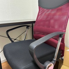 パソコンデスク　イス　セット売りの画像